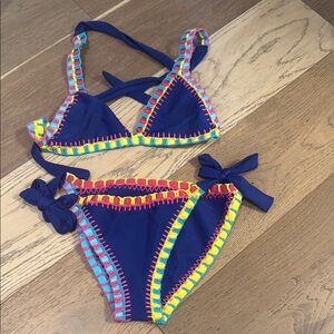 Bloomingdale's Multicolor Crochet Bikini Top